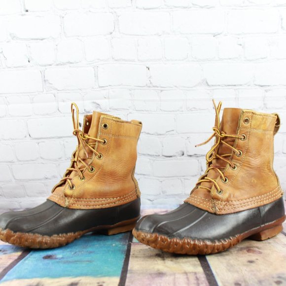 VTG LL Bean Maine Hunting Shoe Duck Boots Size 9 - Picture 2 of 8
